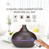 400 ml USB aroma oil diffuser wood electric humidifier ultrasonic air humidifier aromatherapy LED light mist maker for home Y200111680616