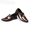 Mężczyźni Mokasyny Prawdziwej Skóry Luksusowy Slip On Mens Loafer Buty Brown Włoski Dress Mokasyny Mężczyźni Mokasyny