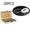 Pine Wood Coin Holder Coins Ring Wooden Storage Box 203050100pcs Coin Capsules Accommodate Collectible Commemorative Coin Box C2665316