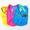 Summer Pet Vests Dog Clothes Puppy Supplies Shirt Cravat Camera Printing Dog Accessories Cotton Vest For Small Dogs