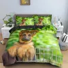 Conjunto de cama de pastor engraçado para adulto crianças animal pug cão cama cobre rei rainha conjunto de edredão edredom cover bedclothes