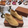 Loro shoes man genuine leather Middle cylinder sneakers woman Successful man leisure shoes Nubuck Leather with box and dust bag