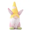 Pasen Bunny Carrot Dwarf Doll Elf Doll Ornamenten Woondecoratie Artikelen Rabbit Pluche Speelgoed Doll Ornamenten Vakantie Home Party Gift