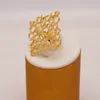 Dubai 24K vergoldetes Brautschmuck-Set Halskette Ohrringe Armband Ringe Geschenke Hochzeit Modeschmuck Set für Frauen 220224