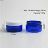 100g Vuoto Blu Petcosmetic Cream Container Jars Pots100cc 100ml per cosmetici Imballaggio Bottiglie di plastica con cappuccio 24pcshigh Qualtit