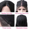 Lace Wig Pre Plucked with Baby Hair Brazilian Remy Kinky Straight Human Hair Wigs Glueless 13x1 Lace Part Wigs 180 1028 Inch1250126