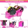 Warmteoverdracht Tape Dispenser Meerdere Roll Cut Multi-Roll Semi-automatische Bureau Tapes Dispensers Vaste Lengte Tape Cutter Groothandel A02