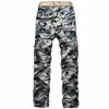 Buona qualità tattico militare allentato Camo Cargo Pants Uomo Camouflage Cotton Workout Uomo Pantaloni lunghi casual Primavera 201128