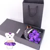 7 roses savon fleur Coffret Petit Bouquet Valentin Jour Evénement cadeau cadeau de Noël cadeaux présents fleurs décoratives mignonnes