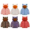 2020 autumn winter Golden girl kids warm hooded jacket baby clothes newborn boys jackets LJ201125