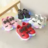 Size 21-30 Children Glowing Sneakers Kid Princess Bow for Girls LED Shoes Cute Baby Sneakers with Light Shoes Luminous 201112