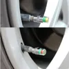 4Pieces 1set Tire Pressure Monitor Pressure Gauge Cap Sensor Indicator Alert Monitoring Valve Stem Cap Tools Kit