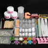 Nail Art Kits Tillbehör För Professionals Akrylpulver Set Semipermanent Full Fake Nails Manicure