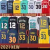 2021 New Ja 12 Morant Basketball Jersey Stephen 30 Curry Mens James 33 Wiseman Draymond 23 Youth Kids Klay 11 Thompson White