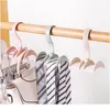 1 pc Noordse creatieve stropdas haak plastic vachtkast kast hanger garderobe opslag roterende opbergrek multifunctie jllhnh