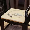 Elegante fijne borduren eetkamer stoel fauteuil stoel pads Chinese kussens kantoor home decoratieve rits katoenen linnen zit mats