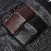 Designersiaisese crocodilo barriga pele genuína couro curto padrão walletsluxurys designers Men039s Money bolsa Creditcard 2837948