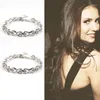 The Vampire Diaries Klaus Caroline Forbes Rhinestone Crystal Bow Shine Charm Bransoletka Moda Biżuteria1