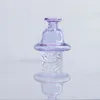 DHL !! Cyclone Verre Carb Caps Environ 25mm OD Verre UFO Spinning Carb Caps Costume Pour Quartz Banger Nails Verre Bongs D'eau