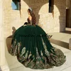 Meninas mexicanas Borgonha Quinceanera Vestidos Removíveis Mangas Lace Applique Sweet 16 Gastos de Pageant Velvet Vestidos de XV Años