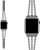 Cinturino orologio cinturino in metallo per orologio Apple 38mm 40mm 42mm 44mm Cinturino orologio con diamanti per cinturino serie iWatch 6 5 4 3 Cinturino in acciaio strass pieno