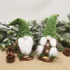 Noël sans visage Gnome Santa Arbre de Noël suspendu ornement poupée décoration pour la maison pendentif ornements chapeau de velours barbu vieil homme Y201020