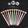 Ballpoint Pens Writing Supplies Office & School Business Industrial 27 Colors Student Pen With Large Diamond Big Crystal Promotion Gift Meta