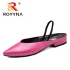 ROYYNA Elegant Style Women Pumps Pointed Toe Women Shoes Square Heel Dress shoes Comfortable Light Fast Y200111