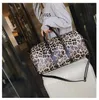 Sacs femme nouvelle mode femme imprimé léopard cylindre sac à main grande capacité sac à maina voyage Pu femme sac