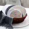 Naturalne nakładki ze słomy Podstawki Dining Stół Maty Woven Cup Rattan Drink Coaster Ciepła Podkładki Izolacja Akcesoria kuchenne