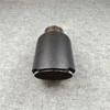 1 Piece Muffler Tip Exhaust Pipe Car Universal For M2 M3 M4 Length 170MM Out 76 89 101 114mm Carbon Fiber Nozzles Tailpipe