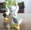 Cartoon imitation duck Decorative Objects home garden courtyard decoration resin animal color painting crafts