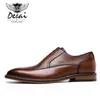 Desai Business Dress Shoes Men Echt lederen retro formele schoenen Gentleman trouwschoenen man mode oxfords eur maat 38-45 y200420