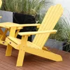 EU estoque Conto Adirondack cadeira quintal móveis pintados assentos com titular de copo madeira plástica para gramado pátio ao ar livre deck jardim 282o