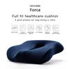 CHECA GOODS Premium-Komfort-Sitzkissen – rutschfestes orthopädisches Steißbeinkissen aus 100 % Memory-Schaum für Bürostuhl, Autositz 201216