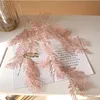 Simulation plant Decorative Flowers light coffee wedding material high end dyeing plastic flower reed Persian leaf tea