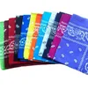 New Outdoor Bandana Square Scarf 55cm*55cm Black Red Paisley Headband Printed For Women/Men/Boys/Girls Y1229