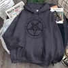 Pentagram Gothic Occult Satan Man Sweatshirt Casual Fleece Harajuku Streetwear Vrouw Vintage Mode Hoody Hip Hop Punk Hoodies H1227