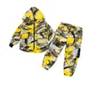 Kids Boy Clothes Sets Primavera Autunno New Fashion Camouflage Game Style Abbigliamento per bambini con cappuccio per ragazzi Tuta 2-12 anni 201031