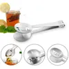 Rostfritt stål Tea Bag Clip Tongs TeaBag Squeezer Strålhållare Grip Sked Mini Socker Clip Tea Leaf Siler Anti-Hot Clamp