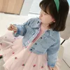 Moda 0- Vestido de bebê para menina Jacket Galze Dress Spring Autumn Autonable Fluffy Princess Dress LJ201223