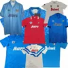 레트로 클래식 1986 1987 1988 1989 1991 1992 1993 Napoli Soccer Jersey 86 87 88 89 90 91 92 93 Camiseta Maillot Maradona 축구 셔츠