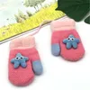 2020 Children's Knitted Gloves Wholesale Winter Double Velvet And Thick Cartoon Glove Ladybug Baby Warm Mittens Gloves