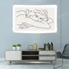 Bella donna Bandiera preventivo motivazionale Art Poster Polyester 96 * 144 cm Decorazione della casa Wall Hang Metope Adornment 4 Gommieri Decorazioni per la parete ispiratrice