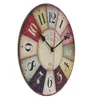 2019 Hot MDF Horloge Murale En Bois Design Moderne Vintage Rustique Shabby Chic Home Office Café Décoration Art Grande Montre Jagermeister Y200109