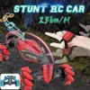 Stunt Gest Pilot Pilot Twisted High Speed ​​RC Car 2. Kontrola radiowa Twist-Desert Stunt Cars Off Road Racing Car Lj200919