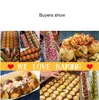 Автоматическая пропуская вафельница Takoyaki Ball Grill Waffle Picture Machine Haws Form Phage Waffle Paffle Paffle Egg Cake Baker