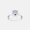 Ainuoshi 3 karat rund klippt förlovningsring 925 sterling silver ring party anel aneis anillos för kvinnor hög inställning brudband y8455740