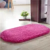 Tapis ovales et pour la maison, salon, porte de sol moelleux, nordique solide, chambre à coucher, en peluche, en fausse fourrure douce