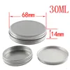 200pcs/lot 30ml Makeup Boxes 30g Empty Aluminium Jar Makeup Cases Sample tin Container Package boxes